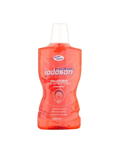 IODOSAN ANTIPLACA COLUTORIO ANTI-BACTERIANO SIN ALCOHOL 500ML