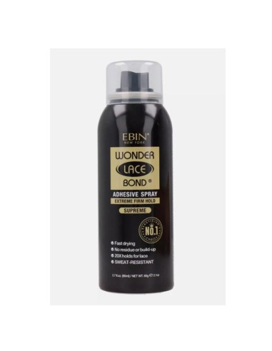 EBIN NEW YORK WONDER LACE BOND SPRAY ADHESIVE EXTREME FIRM HOLD SUPREME 80ML
