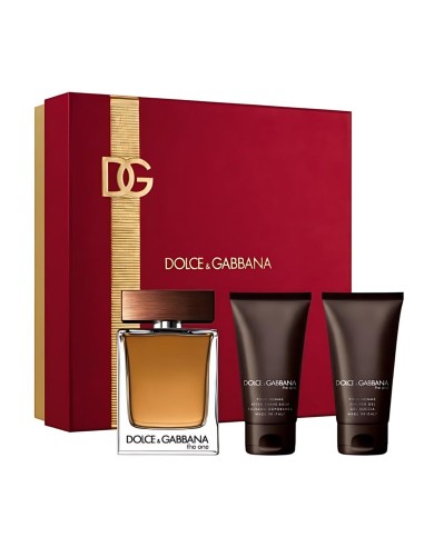 DOLCE GABBANA THE ONE POUR HOMME EAU DE TOILETTE 100ML VAPORIZADOR + BALSAMO AFTER SHAVE 50ML + GEL DE BAÑO 50ML