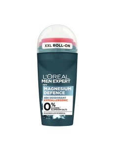 LOREAL MEN MAGNESIUM DEFENCE DESODORANTE ROLL-ON XXL SIN ALCOHOL 50ML