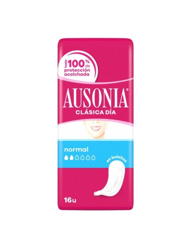 AUSONIA CLASICA DIA COMPRESAS EN BOLSAS SIN ALAS 16UN