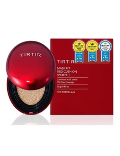 TIRTIR RED CUSHION MASK FIT RED LUMINOUS MASK SHIELD Nº17C PORCELAIN 18GR