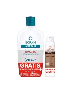 ECRAN AFTERSUN LECHE SOLAR 400ML + LECHE BRONCEADORA SPF30 1U