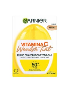 GARNIER VITAMINA C WONDER TINT FLUIDO ANTI-MANCHAS SPF50+ TONO MEDIO 1UN