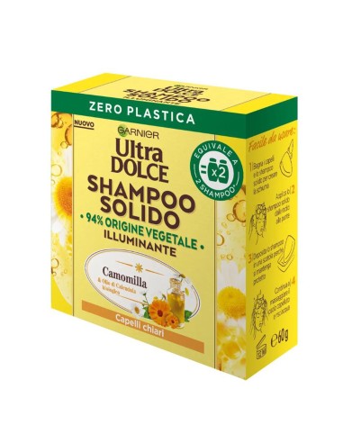 GARNIER ULTRA-DOLCE CHAMPU SOLIDO CAMOMILLA 60GR