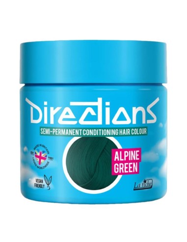 LA FICHE DIRECTIONS SEMI-PERMANENTE ACONDICIONADOR HAIR COLOR ALPHINE GREEN 1UN