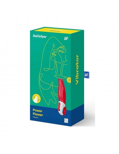 SATISFYER POWER FLOWER VIBRADOR ROJO 1UN