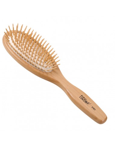 EUROSTIL FUELLE OVALADO GRANDE CEPILLO MANGO MADERA 1UN