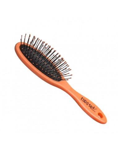EUROSTIL PEQUEÑO CEPILLO OVAL NARANJA FLUOR 1UN