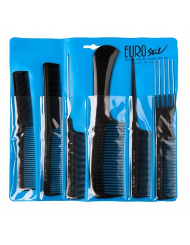 EUROSTIL PROFESIONAL ESTUCHE 6 PEINES 1UN