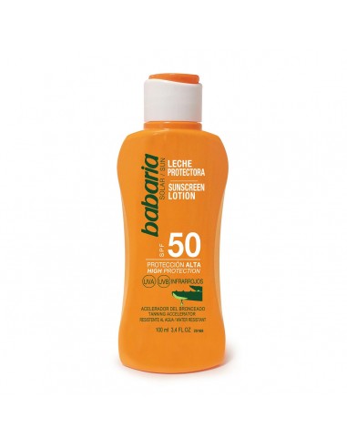 BABARIA ALOE VERA LECHE CORPORAL SPF50 PROTECCION ALTA 100ML