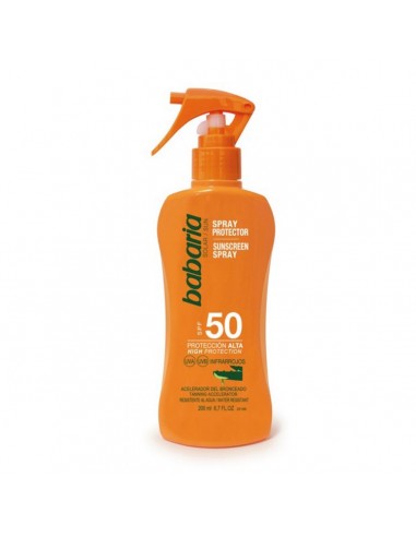 BABARIA ALOE VERA SPRAY SPF50 200ML VAPORIZADOR