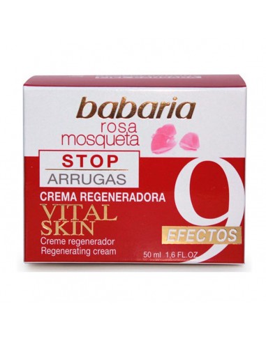 BABARIA ROSA MOSQUETA CREMA REGENERADORA STOP ARRUGAS VITAL SKIN 50ML