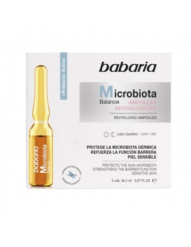 BABARIA MICROBIOTA BALANCE TRATAMIENTO AMPOLLAS REVITALIZANTES PIEL SENSIBLE USO DIARIO 5UN